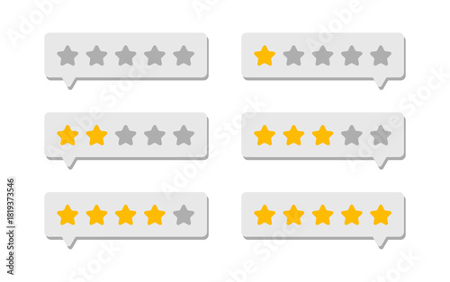 Star rate vector design in clean minimal style, suitable for ratings, reviews, UI elements, and modern digital interface projects in scalable vector format.