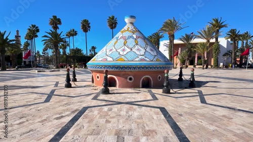 Moroccan  Traditional Biggest Tagine  under Clear Blue Sky , Safi , Morocco