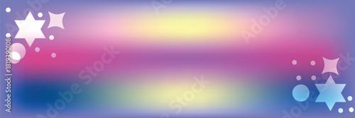 Aurora Glow Gradient Star Banner