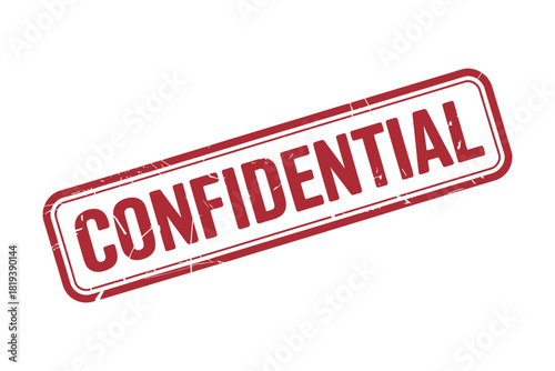 A red stamp clearly indicating the document is confidential.