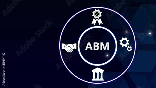 ABM account based marketing concept, strategic approach to marketing that focuses on targeting and engaging specific high-value accounts or business, rather than casting a wide net to reach a broad.