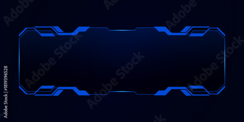 Sci fi futuristic user interface, HUD template frame design, Technology abstract background	
