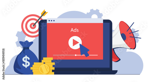 paid advertising campaign displays ads on websites that generate revenue for publishers, promoting a brand to an audience