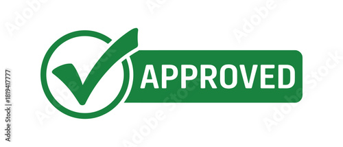 A green checkmark inside a circle next to the word APPROVED in capital letters.