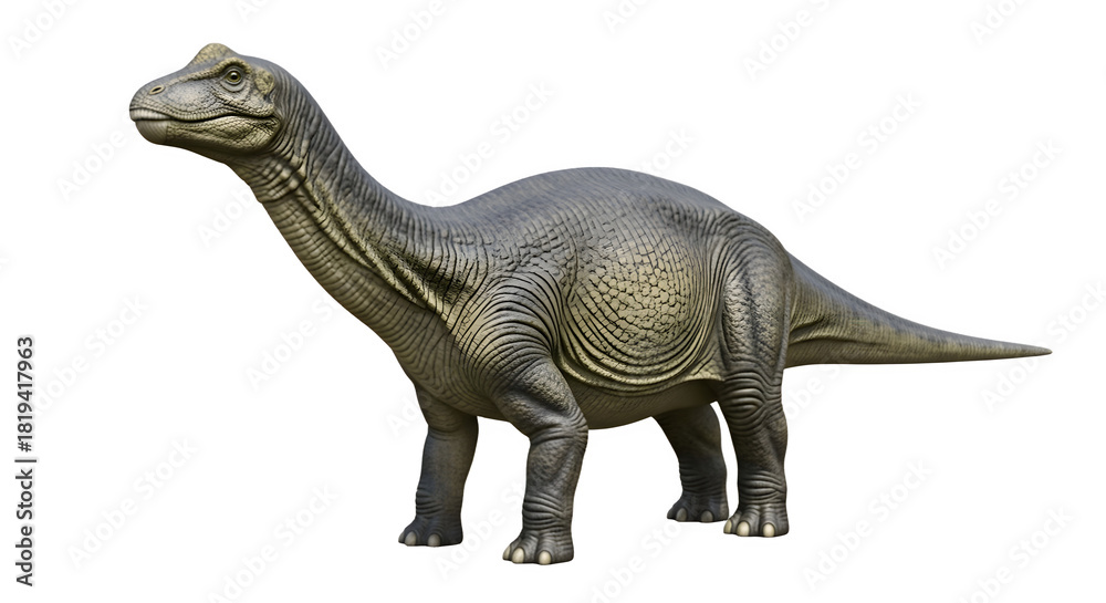 Fototapeta premium Realistic Dinosaur Model Standing Proudly.