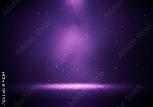 Mystical Violet Radiance Scene with Dust Particles and Soft Light