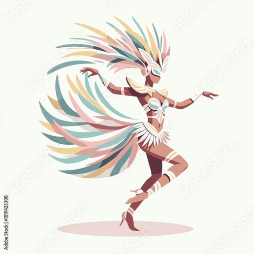 Carnival dancers costume,