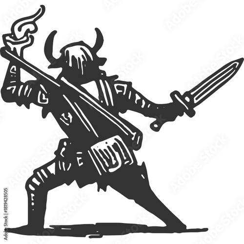 Grim Vintage Illustration Vector