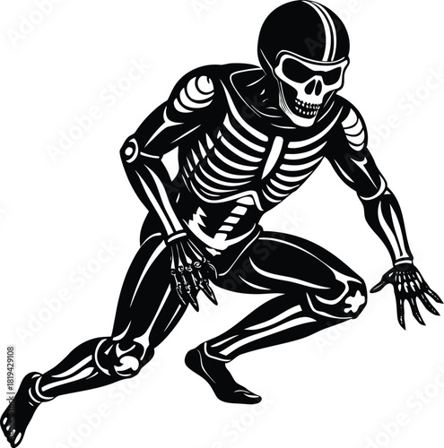 Skeleton racer pose silhouette vector featuring a dynamic athlete sliding at high speed, ideal for winter sports graphics, posters, icons, logos, training visuals, and competitive sport designs.