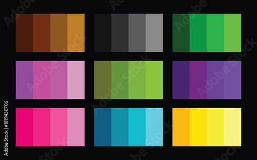 multi color swatch book sample