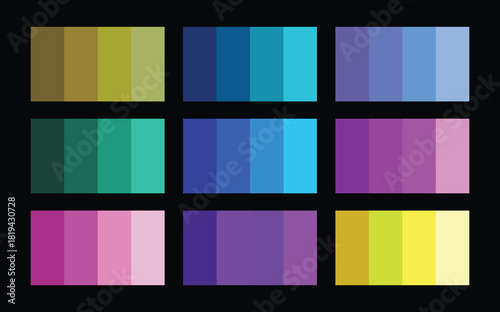 multi color swatch book sample