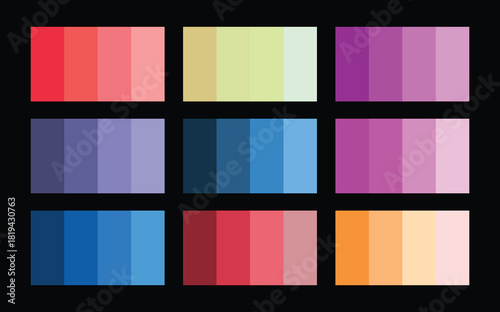 multi color swatch book sample