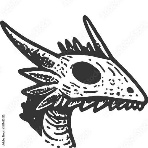 Numbed Vintage Illustration Vector