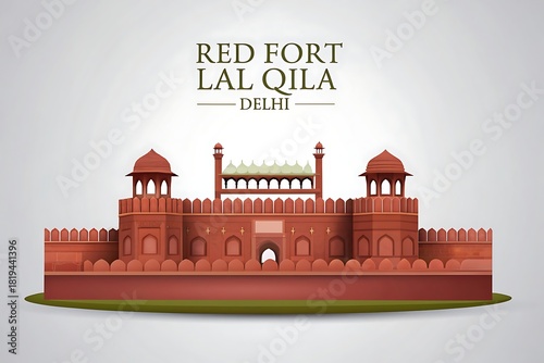 Red fort lal qila a mughal era fort in delhi india