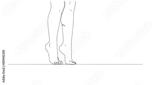 Black line art silhouette illustration of a dancing woman's slim body with smoke on a white background