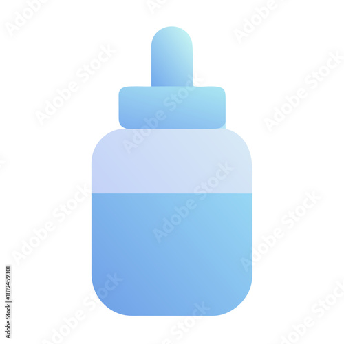 Pastel Vector Icon of Serum Dropper Bottle