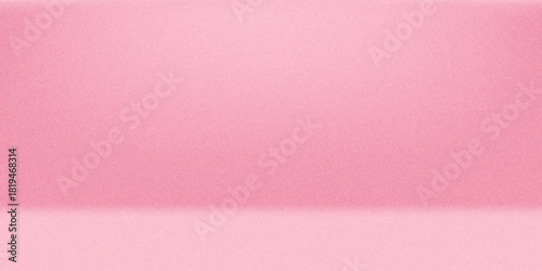 Empty pink pastel studio bg for product show. 3d render illustration of room podium background with floor and wall. Simple beauty scene with rose color gradient surface for goods. 3D Illustration