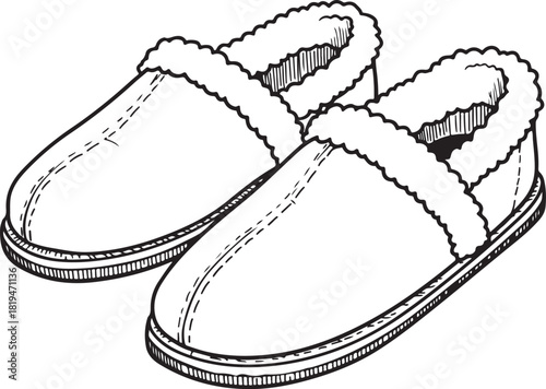 Pair of colorful kids shoes vector illustration