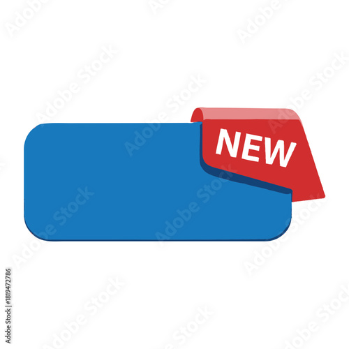 Blue modern “New” product tag perfect for highlighting fresh arrivals and updated listings
