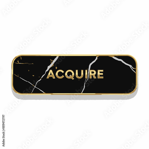 Sleek black “Acquire” button ideal for premium product pages and luxury digital storefronts