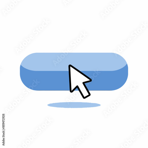 Soft blue hover-style button for clean UI shopping experiences and subtle ecommerce interactions