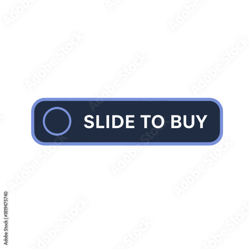 SLIDE TO BUY interactive dark UI bar for modern purchase confirmations and swipe-based payment methods
