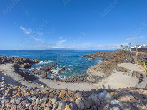 Beaufiful beach cove area at Guia de Isora - Playa san Juan, Teneriffe, Spain
