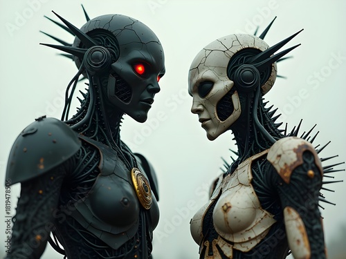 cyborg soldier with a cyborg soldier