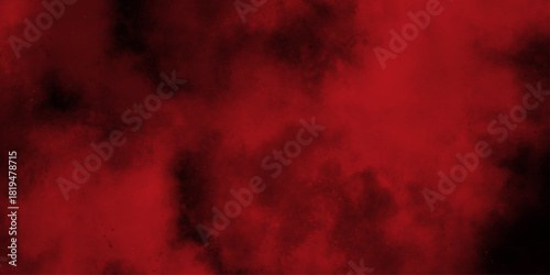 Red steam on a black background. Abstract black and red fantasy watercolor background abstract fire flame grunge texture background . mysterious flowing digital particles of red clouds grunge .