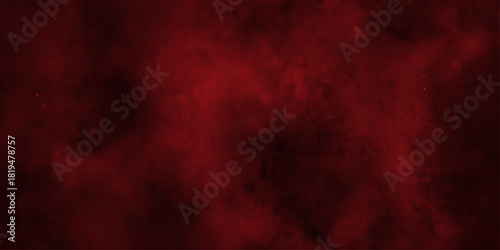 Red steam on a black background. Abstract black and red fantasy watercolor background abstract fire flame grunge texture background . mysterious flowing digital particles of red clouds grunge .