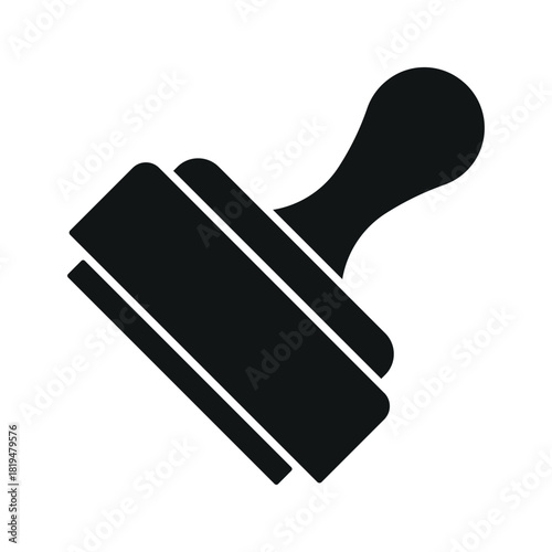 rubber stamp icon in trendy flat design