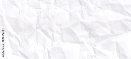 crumpled paper background. White Paper Texture background.
