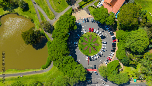 Botany Garden In Curitiba Parana Brazil. Famous Botanical Garden Showing The Around The City. Downtown Cityscape, Downtown. Curitiba Parana Brazil