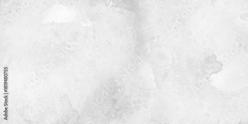 Grey, white watercolor textured on white paper background. Gray watercolor painting textured design on white background. White painted cement wall texture. White marble texture.

