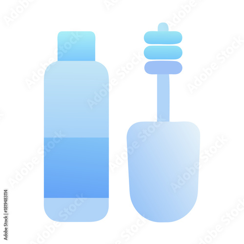 Pastel Vector Icon of Mascara Tube