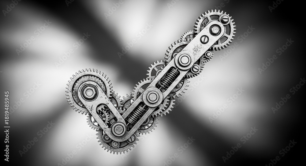 Obraz premium Success and Completion Symbo