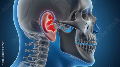 3D Visualization of Bone Conduction Hearing Aid Anatomy and Technology
