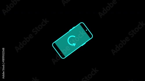 Rotate Your Phone – Loop Animation (Alpha Channel)