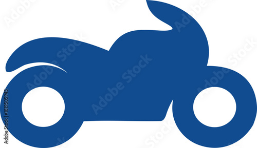 Motorbike logotype vector icon, heavy bike