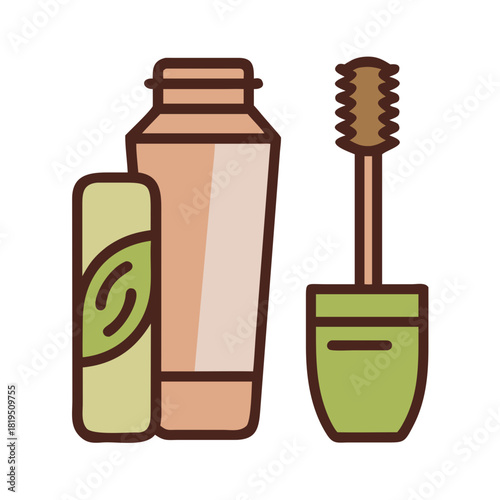 Eco Vector Icon of Mascara