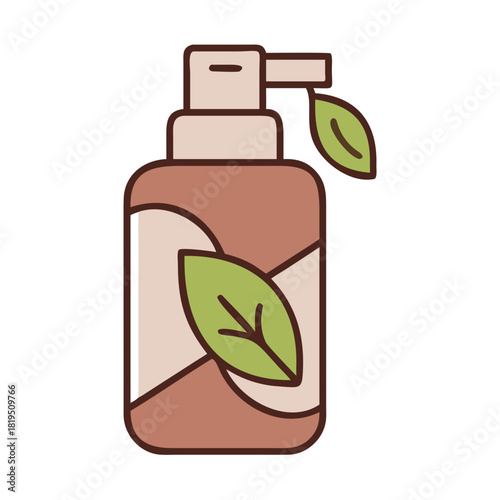 Eco Vector Icon of Face Mist Spray Bottle