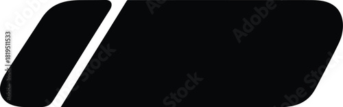 Modern bullet train silhouette icon for high speed rail transport and future travel design