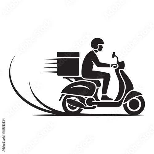Delivery Scooter Icon speed keywords