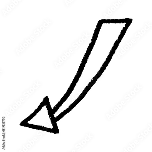 Charcoal doodle arrow, chalk stroke with rough texture, pencil underline in sketch style, playful crayon strip, soft gritty grain and scribble accents.