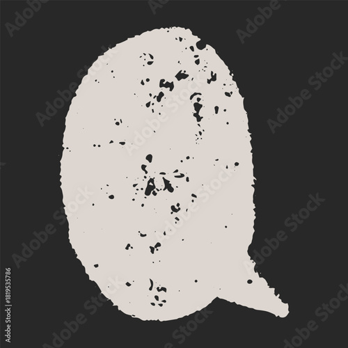 Text box chalkboard speech bubble drawn with pencil and charcoal strokes. Crayon marks add light texture, blank for notes.