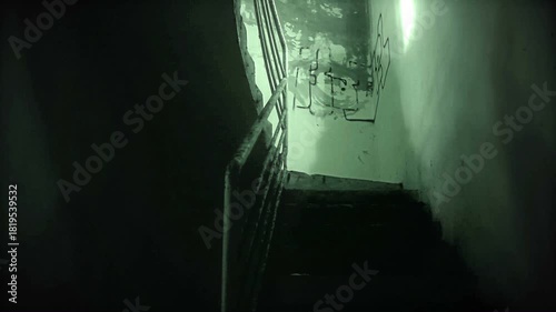 Mysterious appearance of a female ghost in an abandoned building

