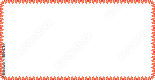 Red-orange triangle border EPS design with inward symmetry, ideal for certificates and invitations.