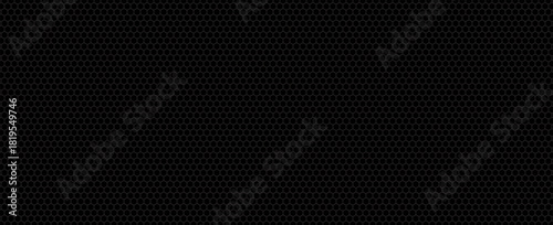 Black metal texture steel background. Perforated sheet metal. vector illustration
