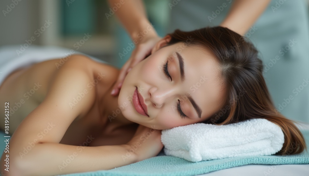 Obraz premium Relaxing massage therapy session