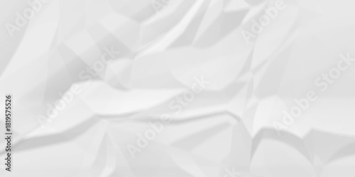 Isolated light grungy torn old paper material abstract background texture. Crumpled paper Blank white crumpled and creased paper poster. 	
